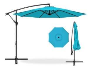 Offset Hanging Patio Umbrella - 10ft, Sky Blue