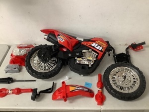 (CHECK DESCRIPTION) Red Ride-On Toy Motorcycle