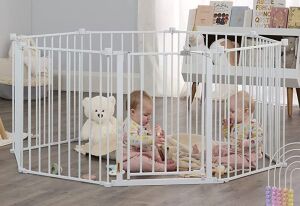 Regalo 192" Super Wide Adjustable Baby Gate and Play Yard, 4-In-1