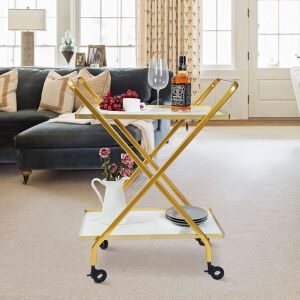 Jubao Kitchen Rolling Serving Cart 