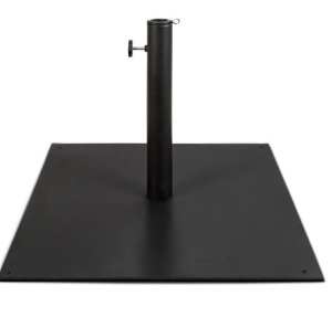 Steel Umbrella Base, Patio Stand w/ Tightening Knob & Anchor Holes - 38.5lb