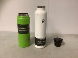 Lot of (2) Water Bottles, Dented, 1 Missing Lid, E-Comm Return