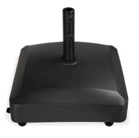 Fillable Mobile Umbrella Base Stand w/ 4 Wheels, 2 Locks, 137lb Capacity, Appears New,&nbsp;Retail $84.99