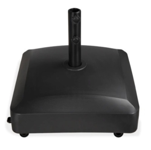 Fillable Mobile Umbrella Base Stand w/ 4 Wheels, 2 Locks, 137lb Capacity, Appears New,&nbsp;Retail $84.99
