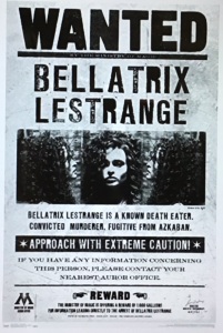 Trends International, Wizarding:Harry Potter-Bellatrix, Wanted Wall Poster, 22"x34", Like New, Retail - $19.99