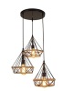 Industrial Pendant Lighting, Adjustable 3-Light Frame Hanging Ceiling Light, Appears New, Retail $119.99