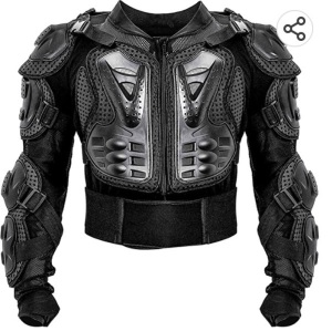 Gohinstar, Motorcycle Full Body Protective Jacket, Black, Like New, Retail - $59.99