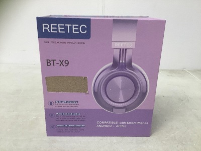 Reetec Wireless Headphones, Powers Up, Appears new