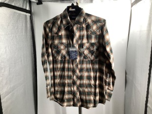 Wrangler Flannel Shirt, Medium, Appears New