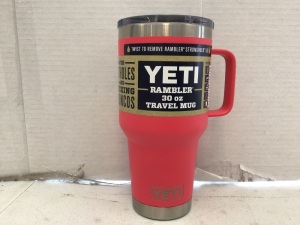 Yeti Rambler 30 Oz Travel Mug, Red, E-Commerce Return