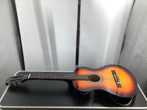 Beginner Acoustic Guitar Set w/ Case, Strap, Digital Tuner, Strings - 38in, Appears New