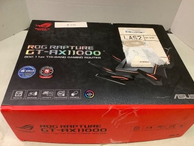 ROG Rapture GT-AX11000 Tri-Band Gaming Router, Untested, Appears New