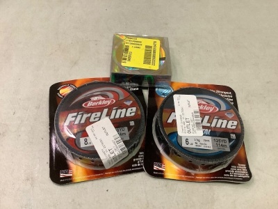 Lot of (3) Fishing Line, Appears New