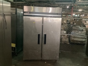 MXCR-49FDHC 53.9” Double Door Reach-In Refrigerator, Top Mount, Stainless Steel - For Parts or Repair  