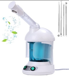 DYB Nano Ion Hot Mist Facial Steamer, With Tools, Appears New,Powers Up