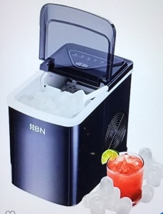 HBN, Ice Maker, Portable Counter Top, 26lbs, Like New, Retail - $129.99