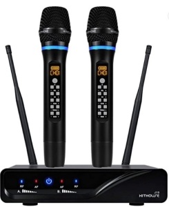 Kithouse, Professional Wireless Microphone, Set of 2 with Reciever, Appears New, Powers Up