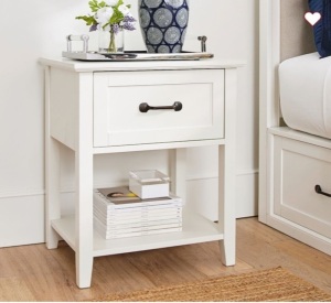 Pottery Barn, Stratton, White, Night Stand, Like New, Retail - $449