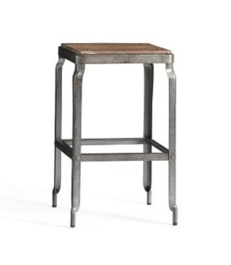 Pottery Barn, Mckinley , galvanized Barstool, Counter Height, Like New, Retail - $149