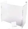 Clear Plexiglass Acrylic Protective Sneeze Guard, Appears New, Retail $49.95