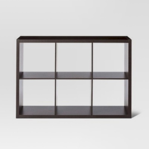 Threshold 6 Cube Organizer Shelf 13" in Avington Finish. Appears New