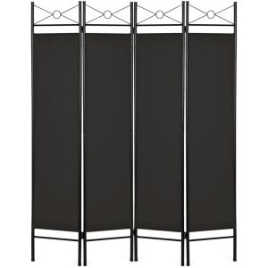 4-Panel Folding Privacy Screen Room Divider Decoration Accent, 6ft