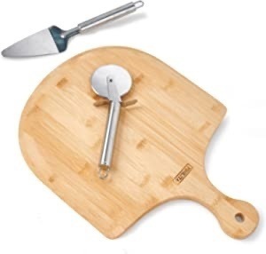 Snalstox, Wooden Pizza Wheel/Peel, New, Retail - $33.95