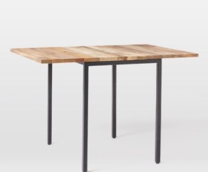 West Elm, Box Frame, 24-48", Drop Leaf, Dining Table, Raw Mango, Like New, Retail - $649