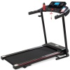 Folding Treadmill with Manual Incline, Wireless Bluetooth Speakers, LCD Screen, Shock-Absorbent Running Deck, Device Holder 