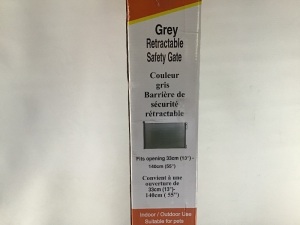 Easy Baby, Grey Retractable, Safety Gate13"-55" , Like New, Retail - $43.81