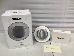 Kohler Moxie Shower Head Speaker, Untested, Appears new, Retail 99.00