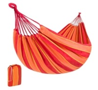 2-Person Brazilian-Style Double Hammock w/ Portable Carrying Bag, Appears New
