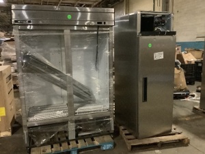 Argus ARGR49-FDHC Reach-In Refrigerator & Central Exclusive 69K-034 Reach-In Freezer - For Parts or Repair  