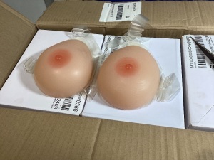 Lot of (15) Strap on Silicone Breast Forms