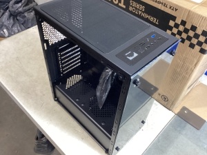 Keytech T850 Mid Tower Tempered Glass Side Panel ATX Gaming Case 