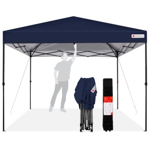 One-Person Setup Instant Pop Up Canopy w/ Wheeled Bag - 10x10ft 