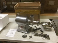 1.5hp Meat Grinder Stainless Steel 220 Rpm Electric Commercial Sausage Stuffer. Not Working