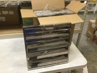 6-Pack of&nbsp;Commercial Hood Grease Exhaust Filter Baffle 20" X 20". Some are Bent. Unused Condition