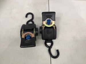 Retractable Transom Ratchet Tie Downs, Untested, E-Comm Return