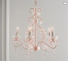 Pottery Barn, Lydia Pink Chandelier, Like New, Retail - $199