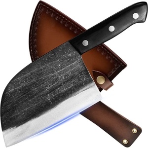 Xyj, Butcher Knife, Full Tang Handle, Like New , Retail - $26.99