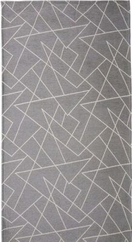 Lot of (2) Vantextile Area Rug Carpet Solid Trellis Design Moroccan Kitchen Runner Grippers Indoor & Outdoor Waterproof Non-Slip, Grey, 31.5x59inch&nbsp;- NEW