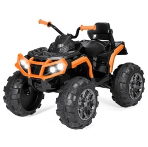 12V Kids Ride-On 4-Wheeler Quad ATV Car w/ 3.7mph Max, Bluetooth, Headlights, Appears New $249.99