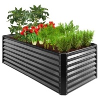 Outdoor Metal Raised Garden Bed for Vegetables, Flowers, Herbs - 6x3x2ft, Appears New, Retail $139.99