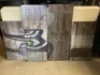 5 Piece Canvas Wall Art, Appears New