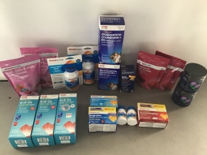 Miscellaneous Health/Personal Care Items, LOT of 18, New