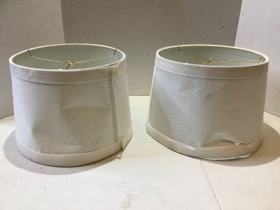 Lot of (2) Lamp Shades, Damaged, Ecommerce Return