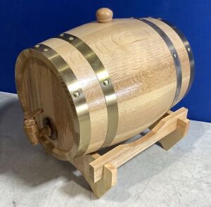 Wooden Barrel Dispenser