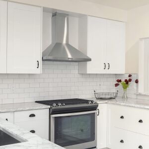 Ciarra Wall Mount Range Hood with 3-Speed Exhaust Fan, CAS75206P