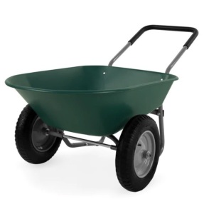 Dual-Wheel Wheelbarrow Garden Cart, Appears New Retail $129.00